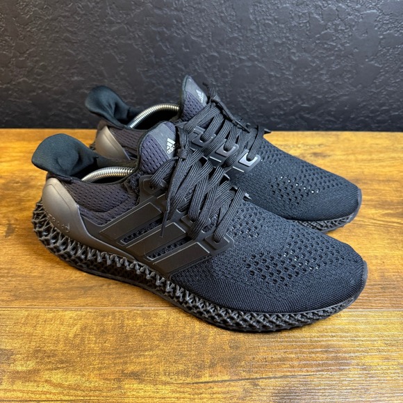 Adidas Ultraboost 4D Triple‎ Black Mens US 11 Running Shoes Sneakers FY4286